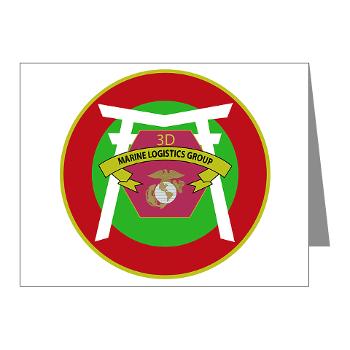 3MLG - M01 - 02 - 3rd Marine Logistics Group - Note Cards (Pk of 20) - Click Image to Close